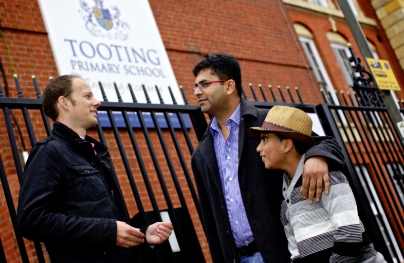 Dan at Tooting Primary School