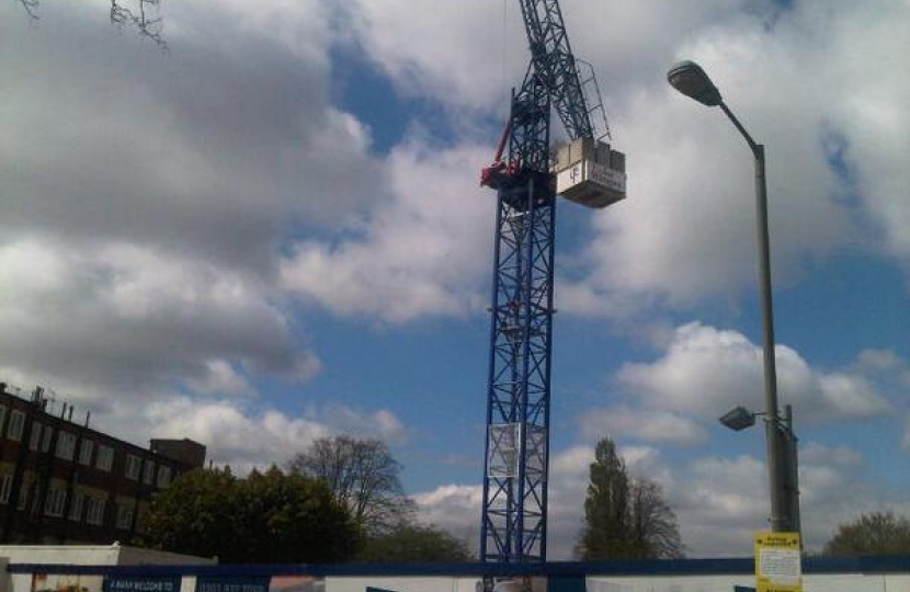 Affordable housing being built in Balham