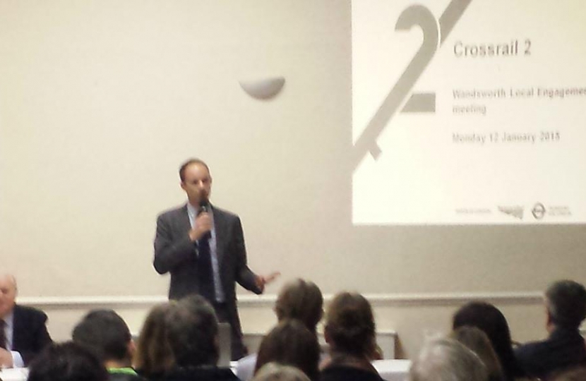 Dan holds public meeting on Crossrail 2 on 12th Jan 2015