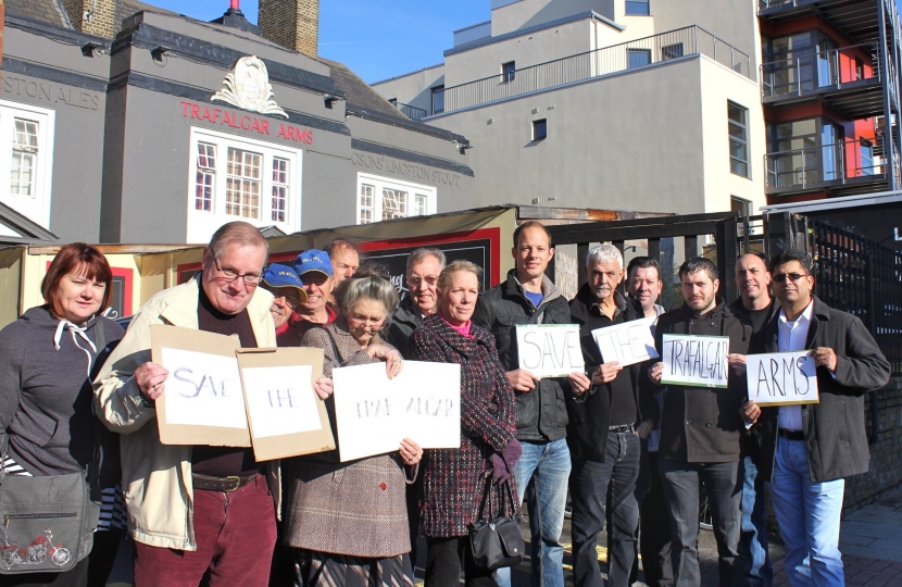 Local Residents on Tooting High Street, outside the pub 