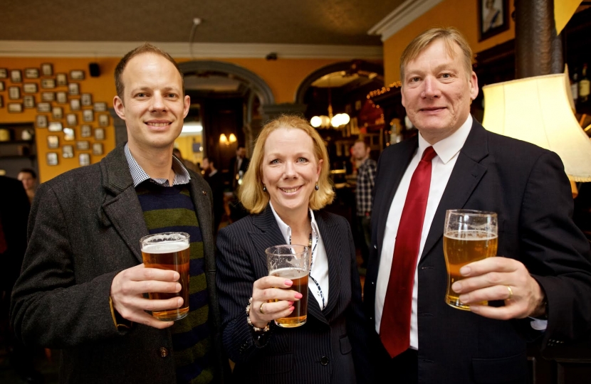 Tooting Wheatsheaf Supporters with Kris Hopkins MP