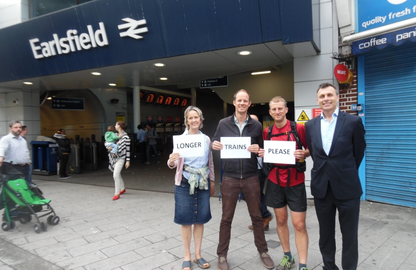 Campaiging for longer trains with local councillors