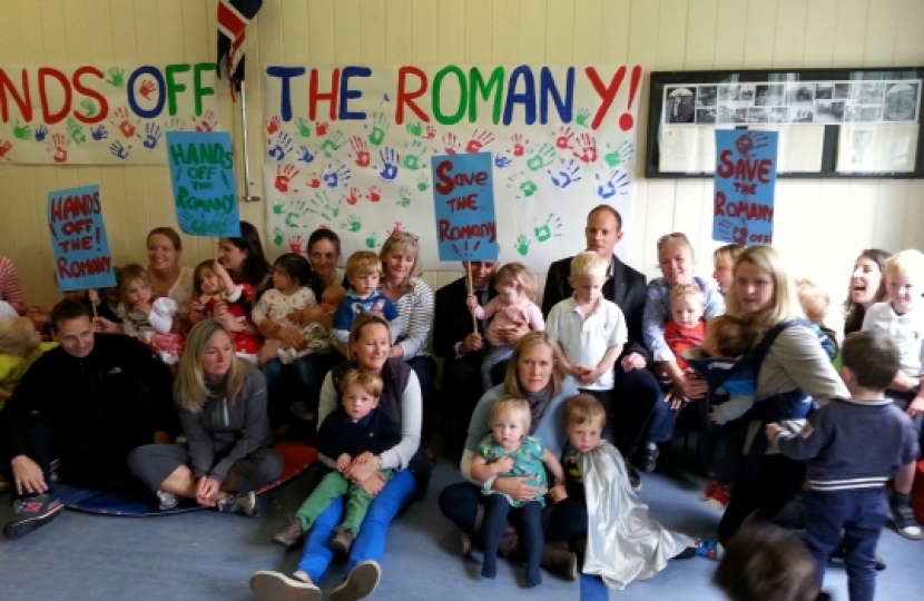 Campaign meeting at the Romany scout and playgroup site