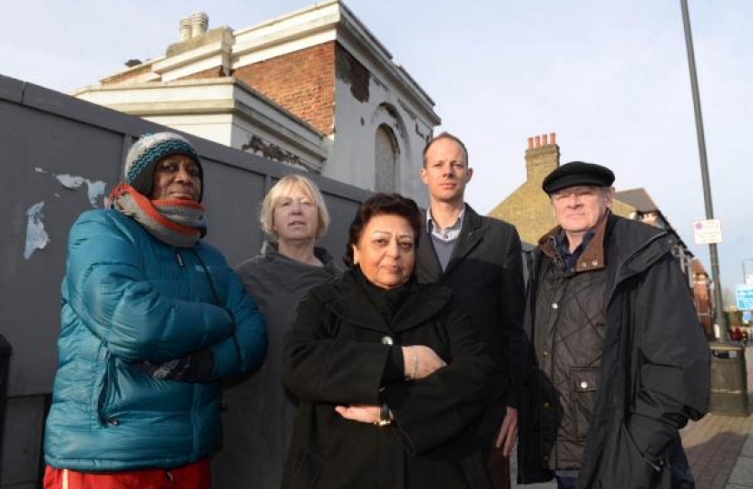 Protesting outside the deteriorating Tooting Lodge