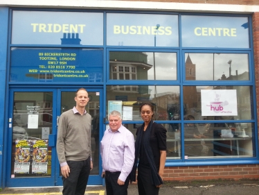 Dan Watkins visits Business Launchpad at the Trident Centre in Tooting