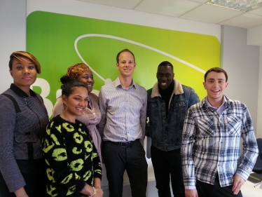 Dan with aspring self-employed workers at Business Launchpad Tooting