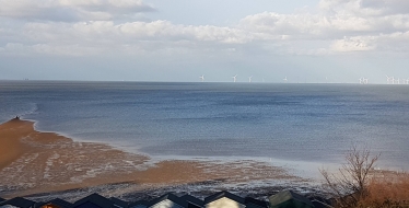 Wind farms off the coast of north Kent