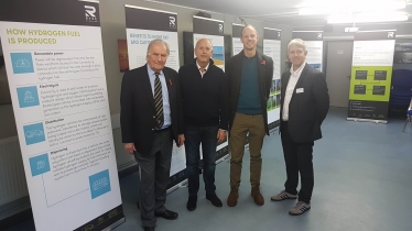 Dan, Roger Gayle MP and the Ryse Hydrogen Team at their Public Consultation in Herne Bay