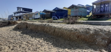 Beach erosion at Tankerton Slopes