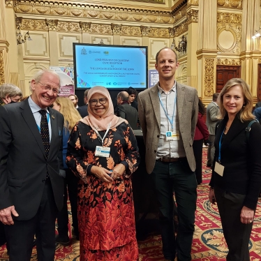 Dan Watkins and CCAP Team at COP26 Glasgow City Chambers