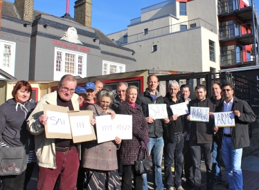 Local Residents on Tooting High Street, outside the pub 