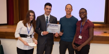 Dan presents the Wandsworth Young Dragons 2014 Award